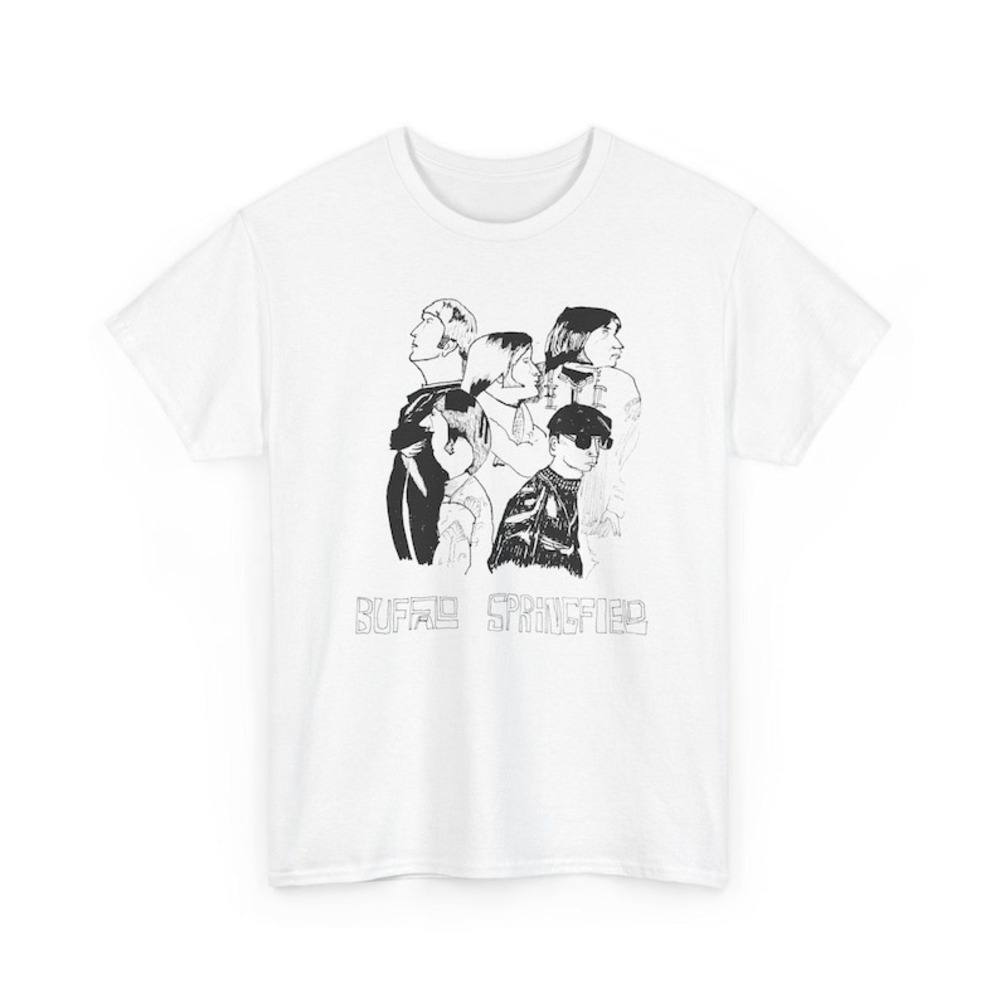 Buffalo Springfield Fan Art Sketch Tshirt Basic